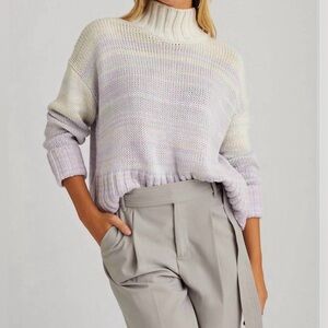 525 America Ombre Blair Purple Lilac Rose Multi Knit Sweater Top NWT